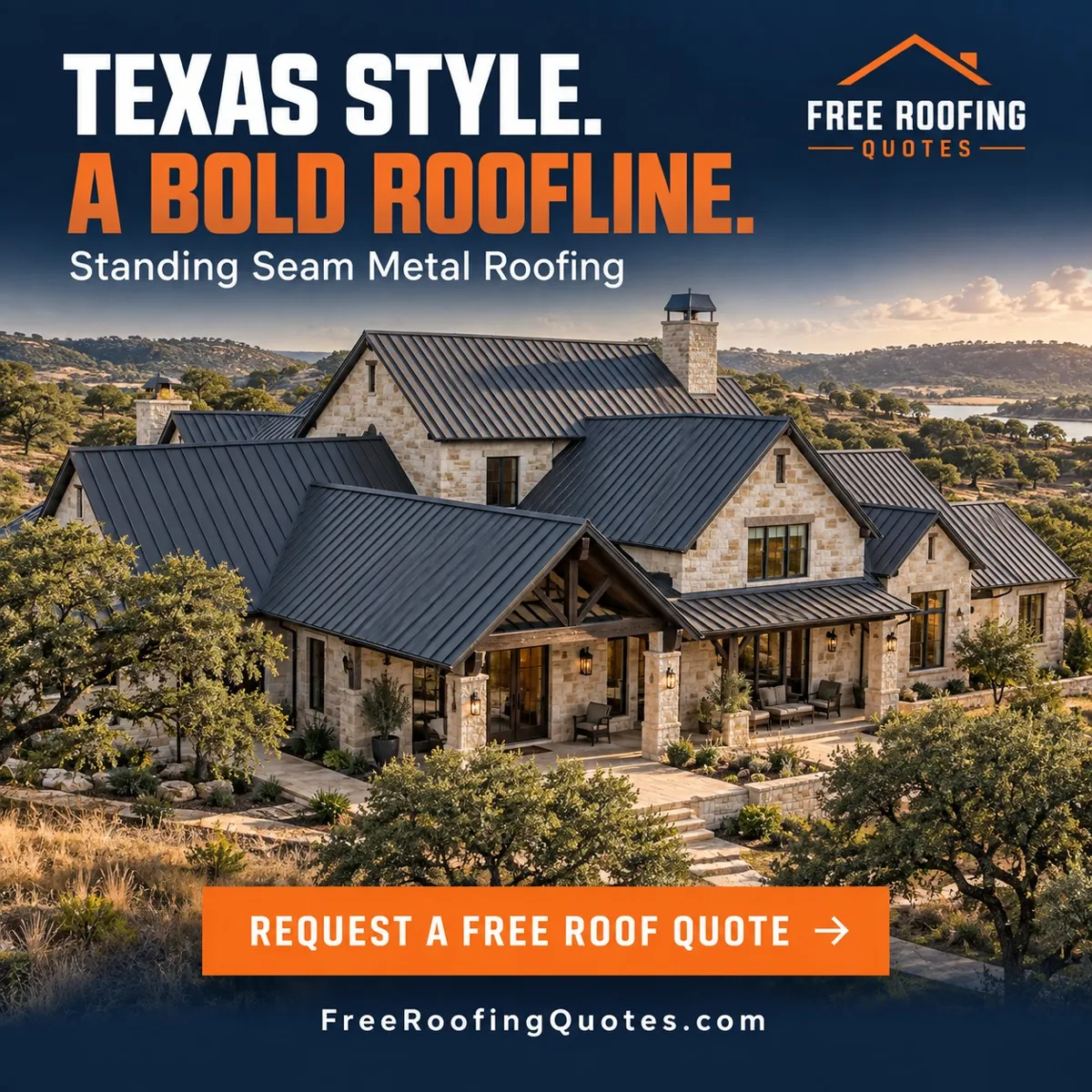 Free Roofing Quotes metal roofing graphic