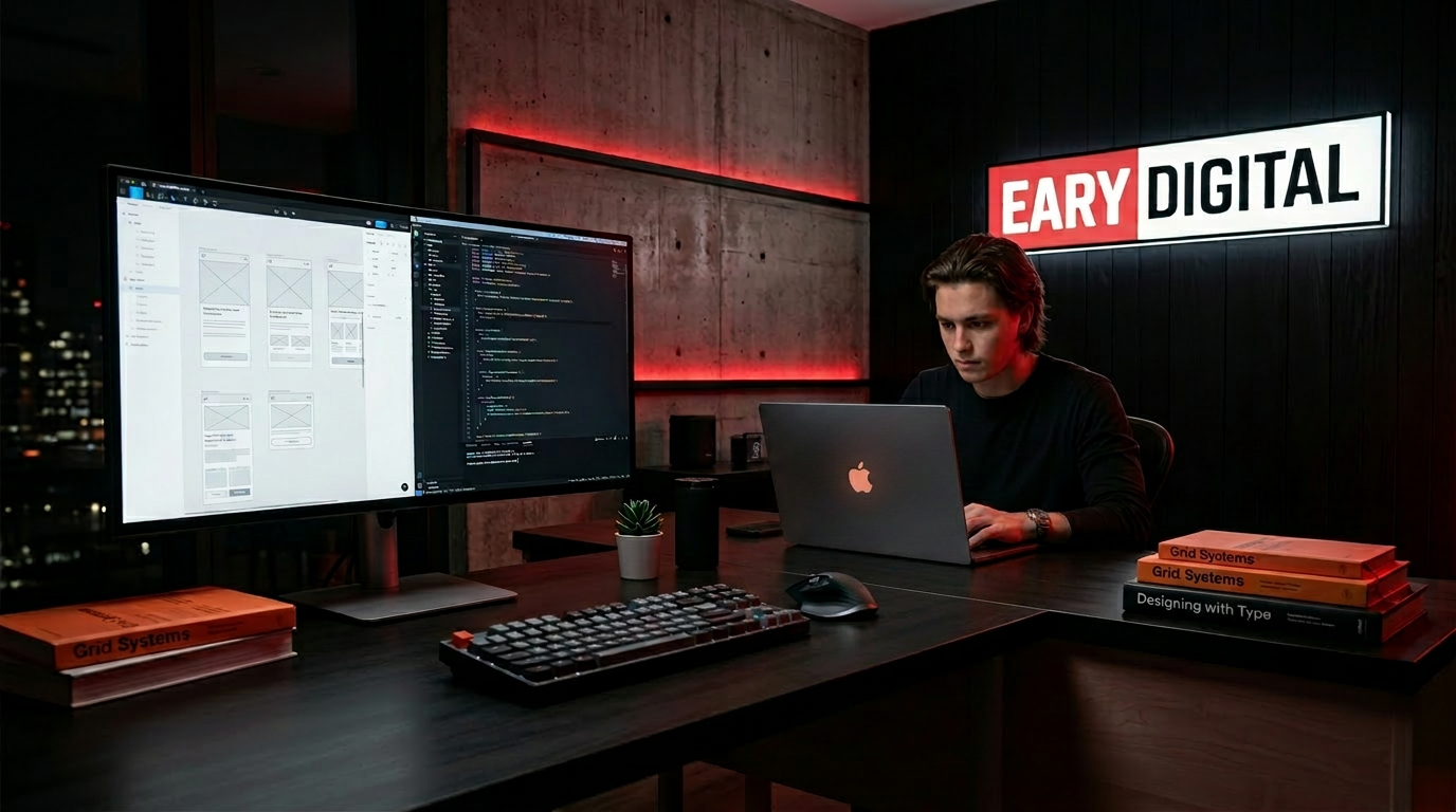 Website design workspace